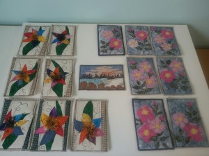 fabric post cards